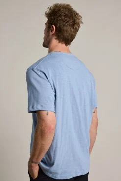 Barkers Essential Tees^Anderson Slub Tee STONE BLUE