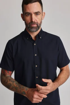 Barkers Tailored Fit Shirts|Tailored Fit Shirts^Archer Oxford Shirt DARK NAVY