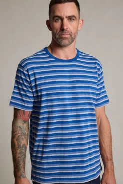 Barkers Graphic & Stripes^Avalon Stripe Tee BLUE