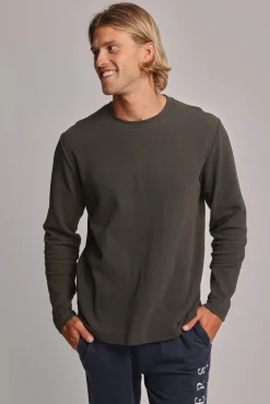 Barkers Sweatshirts & Hoodies^Avenue Waffle Crew KHAKI