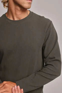 Barkers Sweatshirts & Hoodies^Avenue Waffle Crew KHAKI