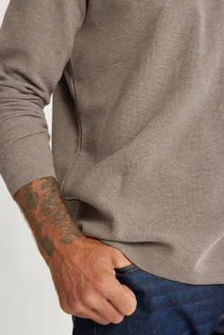Barkers Sweatshirts & Hoodies^Avenue Waffle Crew WOOD MARL