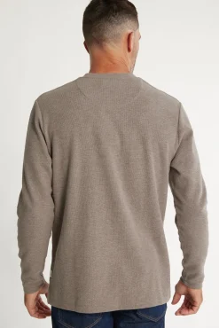 Barkers Sweatshirts & Hoodies^Avenue Waffle Crew WOOD MARL