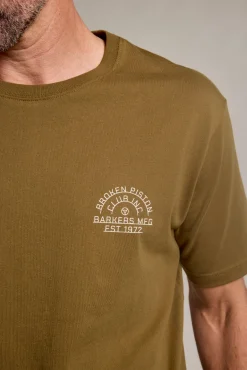 Barkers Graphic & Stripes^Axel Print Tee OLIVE