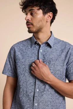 Barkers Casual Shirts|Casual Shirts^Ballenton Print Shirt NAVY