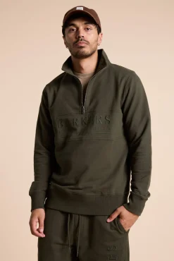 Barkers Sweatshirts & Hoodies^Heritage 1/4 Zip KHAKI