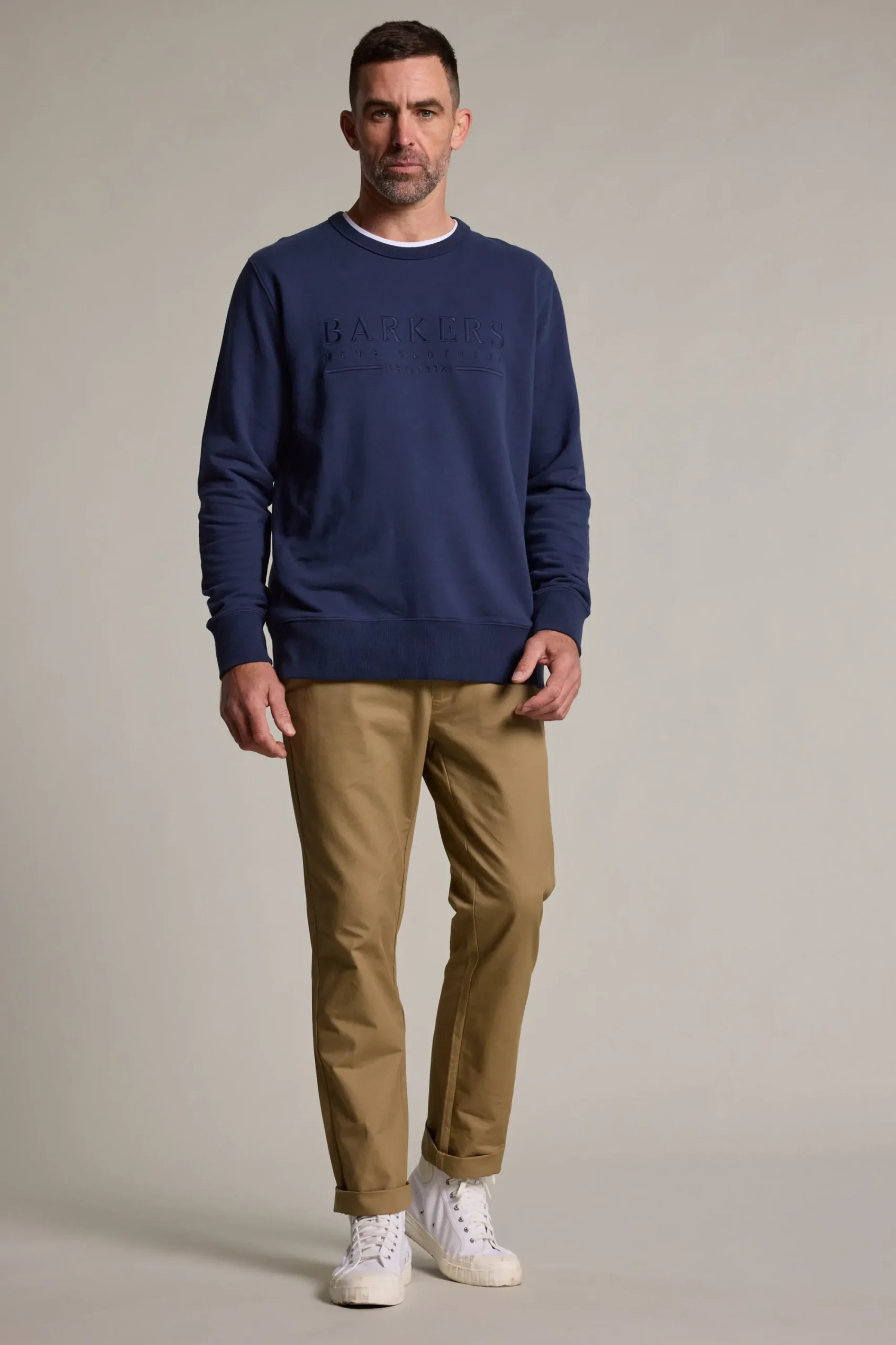 Barkers Sweatshirts & Hoodies^Heritage Crew NAVY