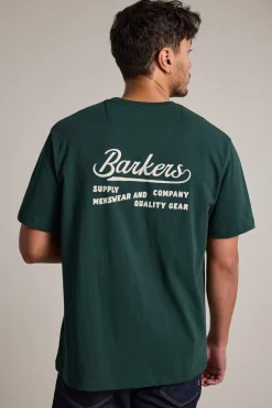 Barkers Graphic & Stripes^Supply Co Tee BOTTLE GREEN