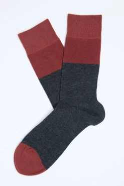 Barkers Socks|Socks^Bradley 2-Tone Sock BRICK