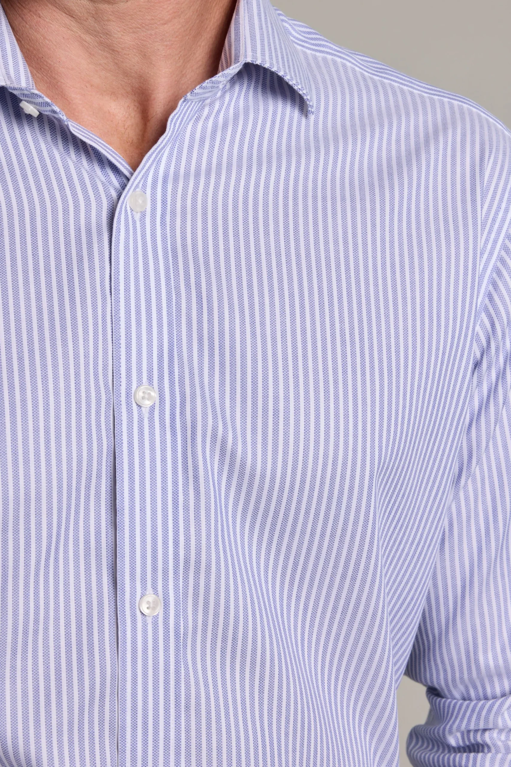 Barkers Eco Easy Care Shirts|Non-Iron Shirts^Chesdale Stripe Business Shirt BLUE STRIPE