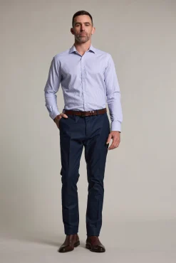 Barkers Eco Easy Care Shirts|Non-Iron Shirts^Chesdale Stripe Business Shirt BLUE STRIPE