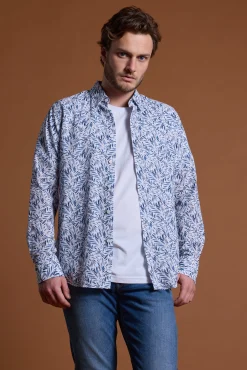 Barkers Long Sleeve|Long Sleeve Shirts^Chisel Print Shirt