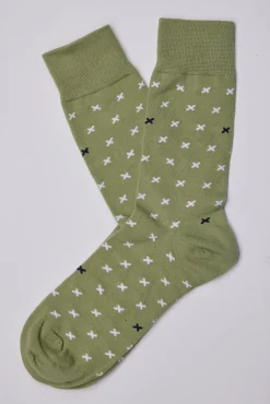 Barkers Suiting Accessories|Socks^Conway Cross Sock GREEN