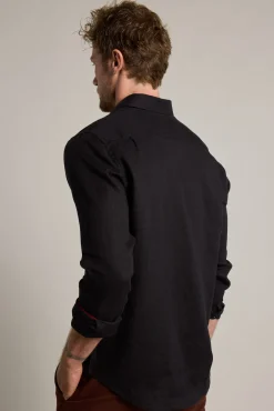 Barkers Casual Shirts|Casual Shirts^Dorset Linen Shirt BLACK