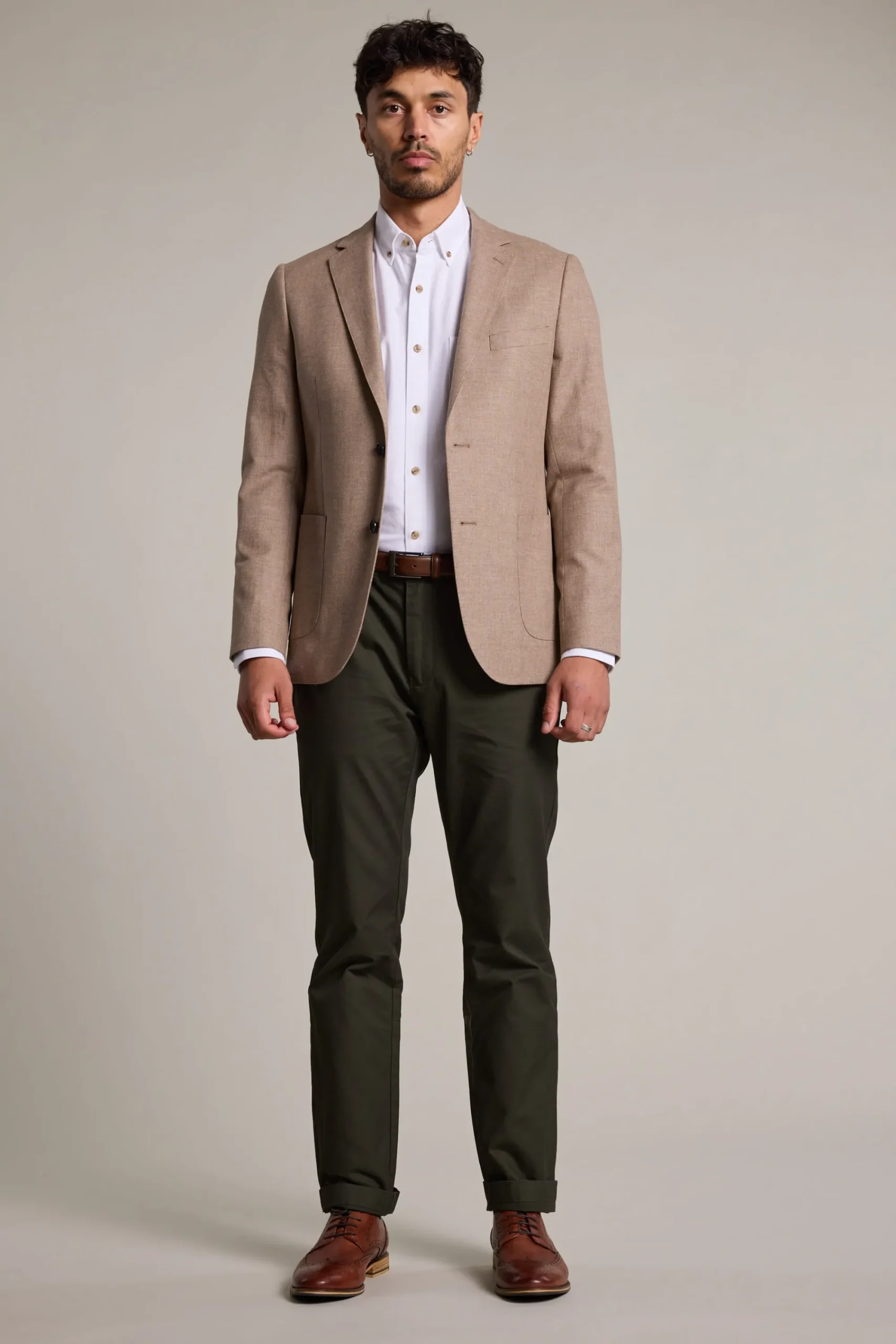 Barkers Straight Fit Pants|Chinos^Dundas Chino DARK KHAKI