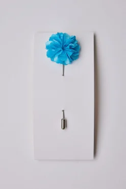 Barkers Other Accessories|Suiting Accessories^Fraser Flower Lapel Pin AQUA