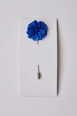 Barkers Other Accessories|Suiting Accessories^Fraser Flower Lapel Pin BLUE