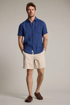 Barkers Casual Shirts|Casual Shirts^Gentry Linen Shirt COBALT