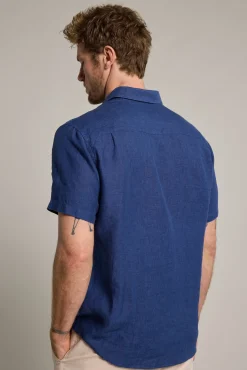 Barkers Casual Shirts|Casual Shirts^Gentry Linen Shirt COBALT