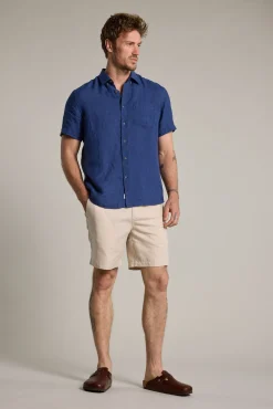Barkers Casual Shirts|Casual Shirts^Gentry Linen Shirt COBALT