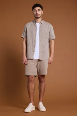 Barkers Casual Shirts|Casual Shirts^Gentry Linen Shirt OATMEAL
