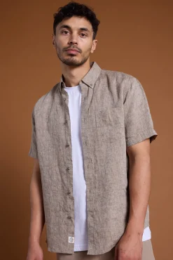 Barkers Casual Shirts|Casual Shirts^Gentry Linen Shirt OATMEAL