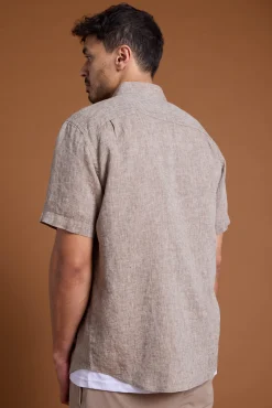 Barkers Casual Shirts|Casual Shirts^Gentry Linen Shirt OATMEAL