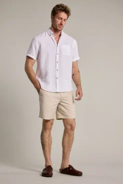 Barkers Casual Shirts|Casual Shirts^Gentry Linen Shirt WHITE