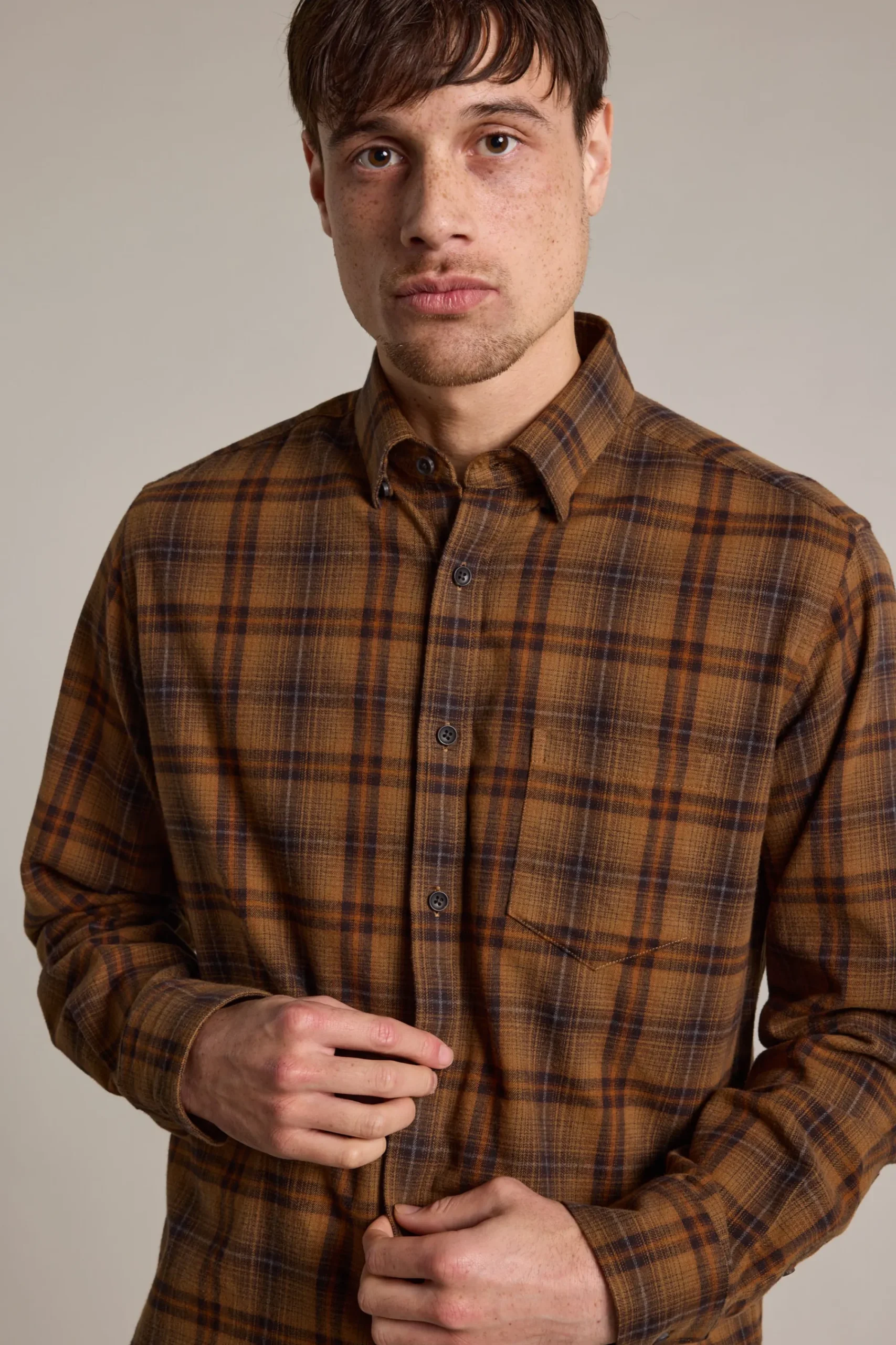 Barkers Classic Fit Shirts|Classic Fit Shirts^Ginger Check Shirt