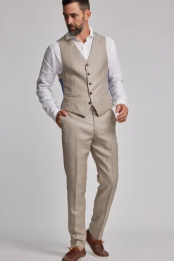 Barkers Waistcoats|Waistcoats^Grantley Linen Waistcoat