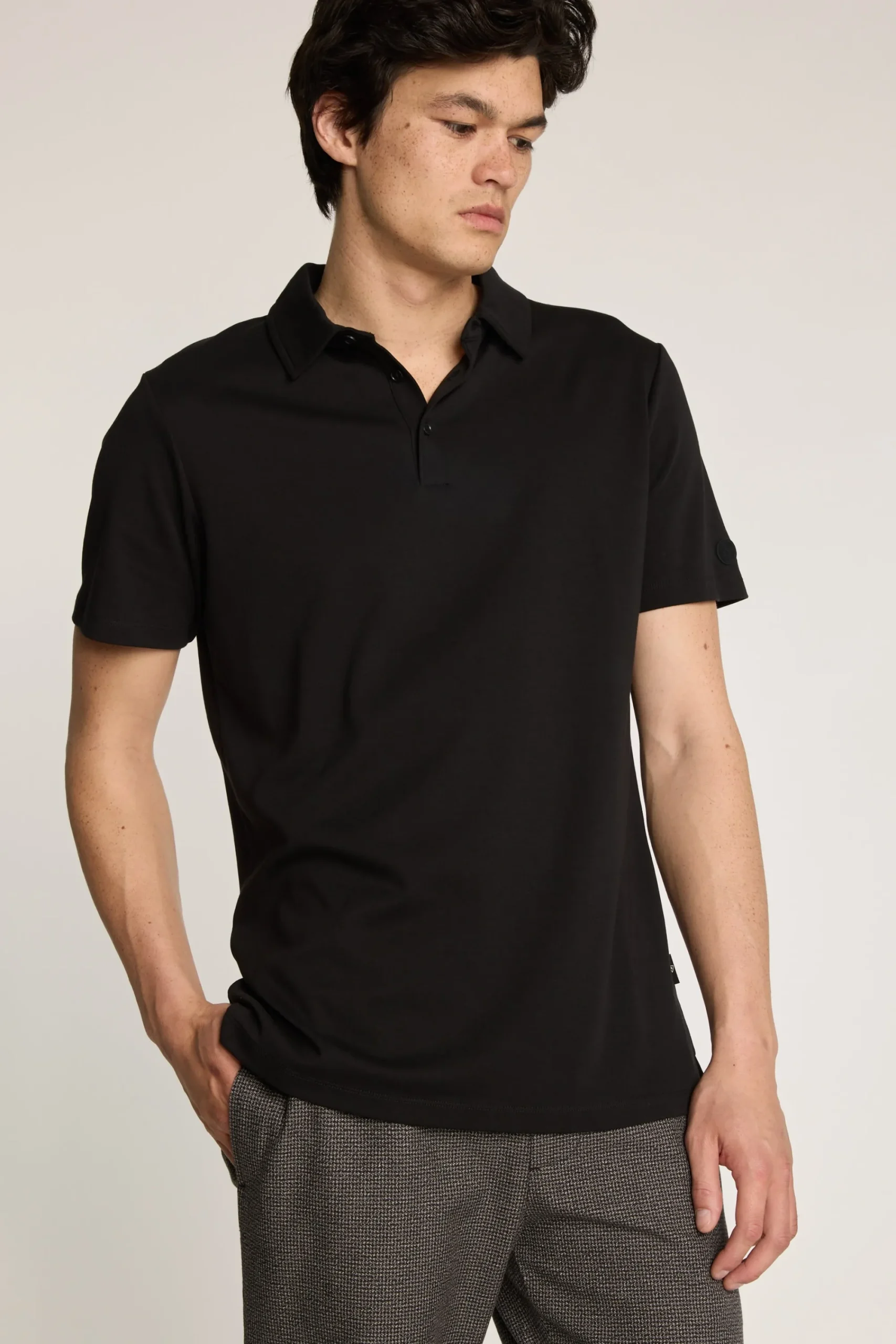 Barkers Polos|Polo Shirts^Guildford Mercerised Polo Shirt BLACK