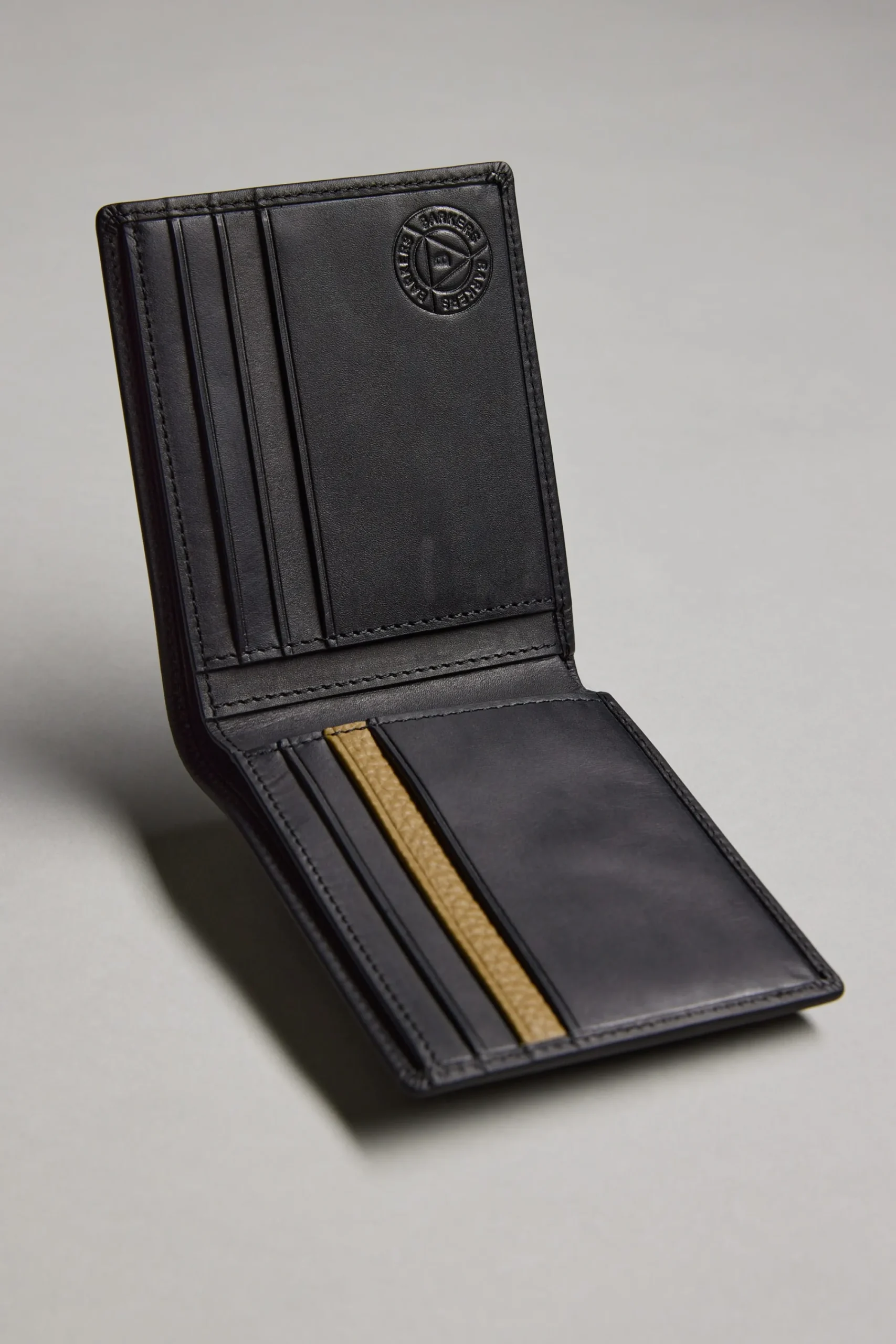 Barkers Leather Goods|Wallets^Harris Leather Fold Wallet BLACK