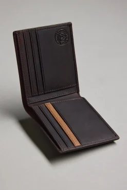 Barkers Leather Goods|Wallets^Harris Leather Fold Wallet WALNUT BROWN