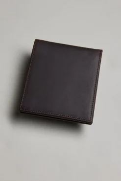 Barkers Leather Goods|Wallets^Harris Leather Fold Wallet WALNUT BROWN