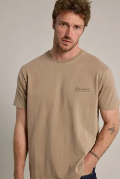 Barkers Graphic & Stripes^Horizon Print Tee TAUPE