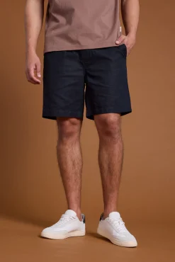 Barkers Shorts^Jasper Linen Weekend Short BLACK