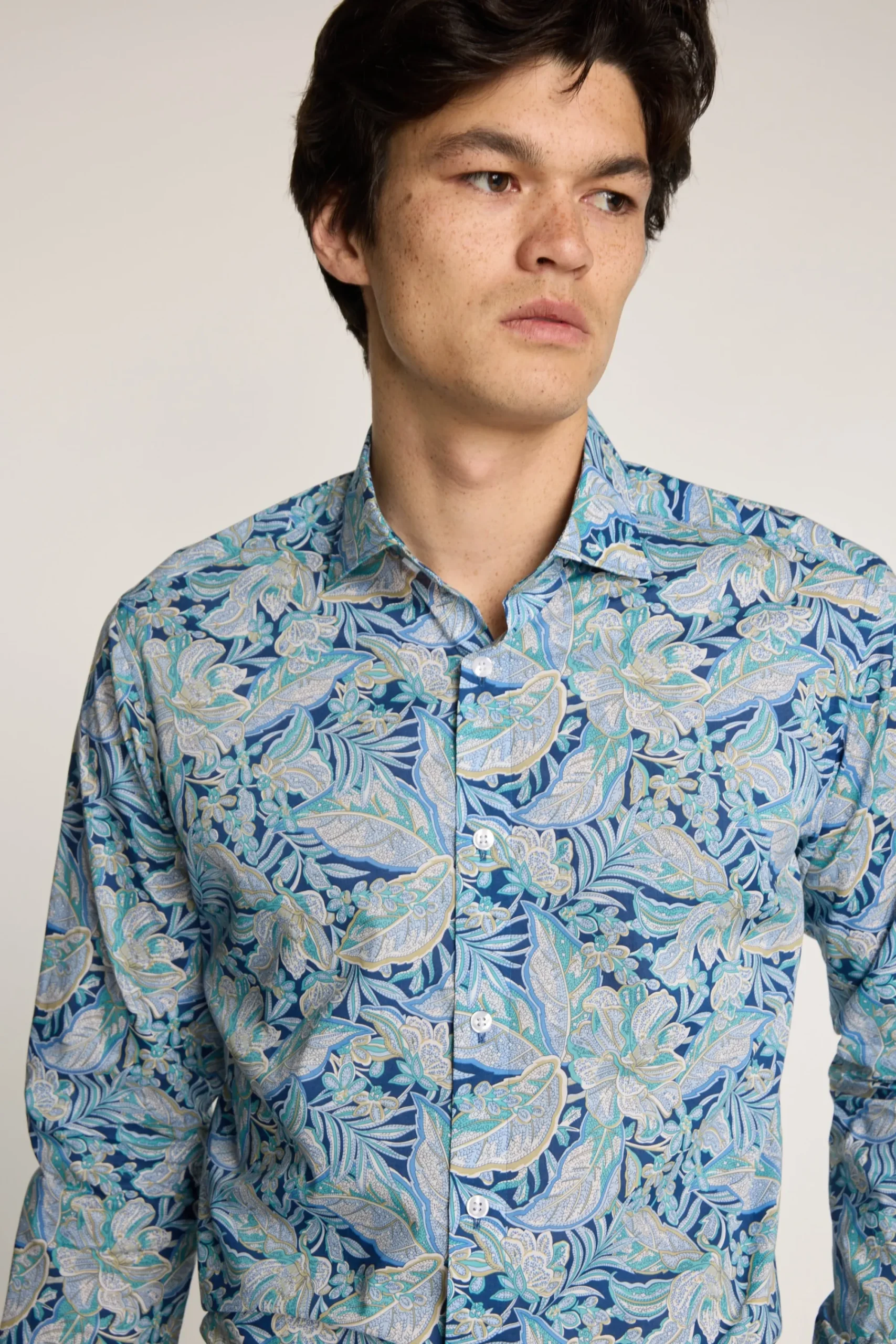 Barkers Tailored Fit Shirts|Tailored Fit Shirts^Liberty Hawaiian Paisley Print Shirt