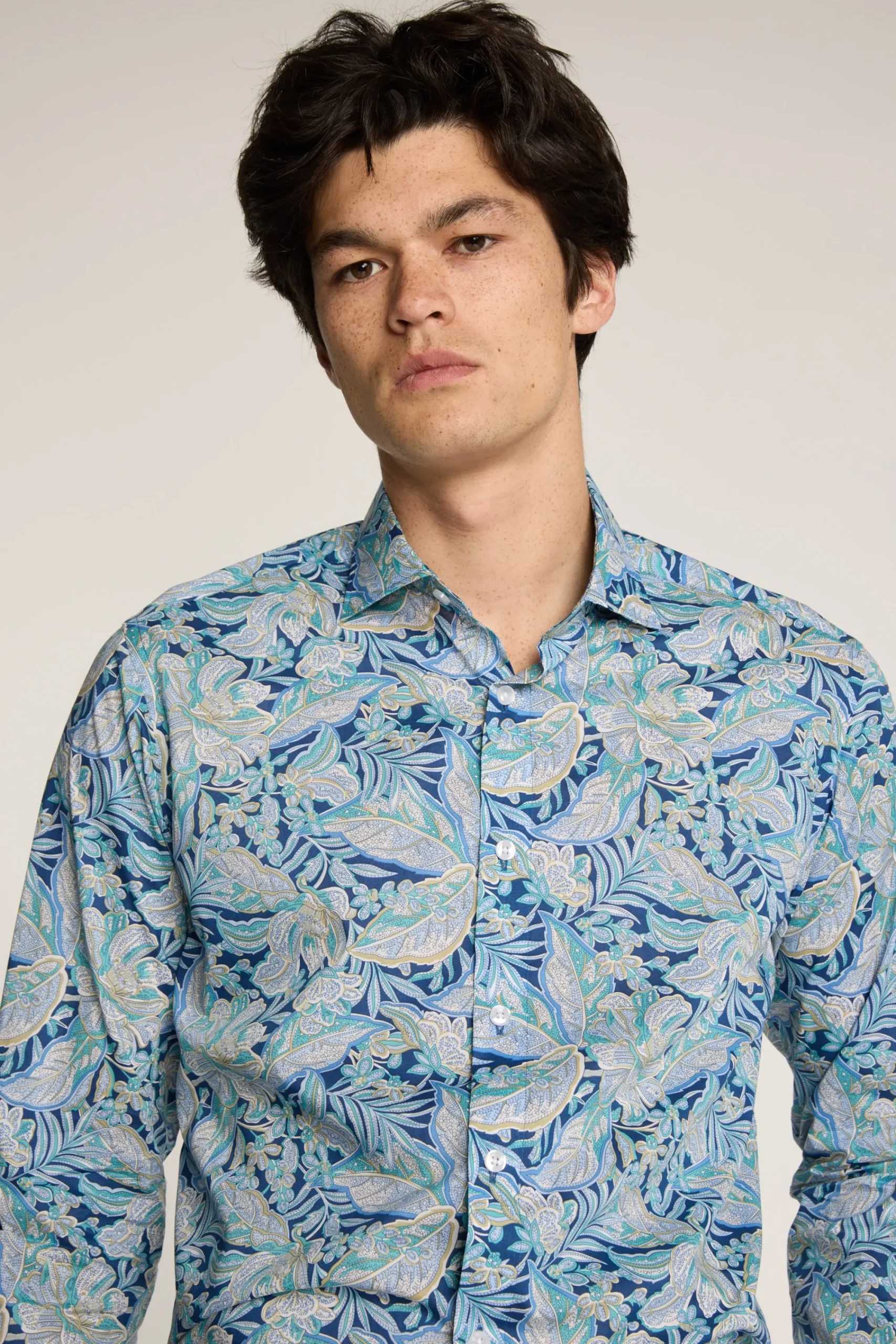 Barkers Tailored Fit Shirts|Tailored Fit Shirts^Liberty Hawaiian Paisley Print Shirt