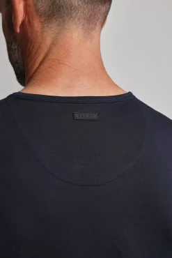 Barkers Essential Tees^Linton Supima Tee NAVY