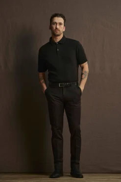 Barkers Dress Pants|Tapered & Slim Fit Pants^Lyndon Cotton Pants BLACK
