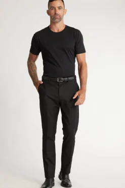 Barkers Dress Pants|Tapered & Slim Fit Pants^Lyndon Cotton Pants BLACK