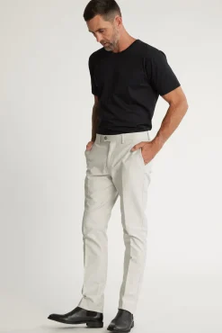 Barkers Tapered & Slim Fit Pants|Dress Pants^Lyndon Cotton Pants BONE
