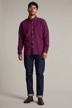Barkers Classic Fit Shirts|Classic Fit Shirts^Maynard Oxford Shirt BERRY