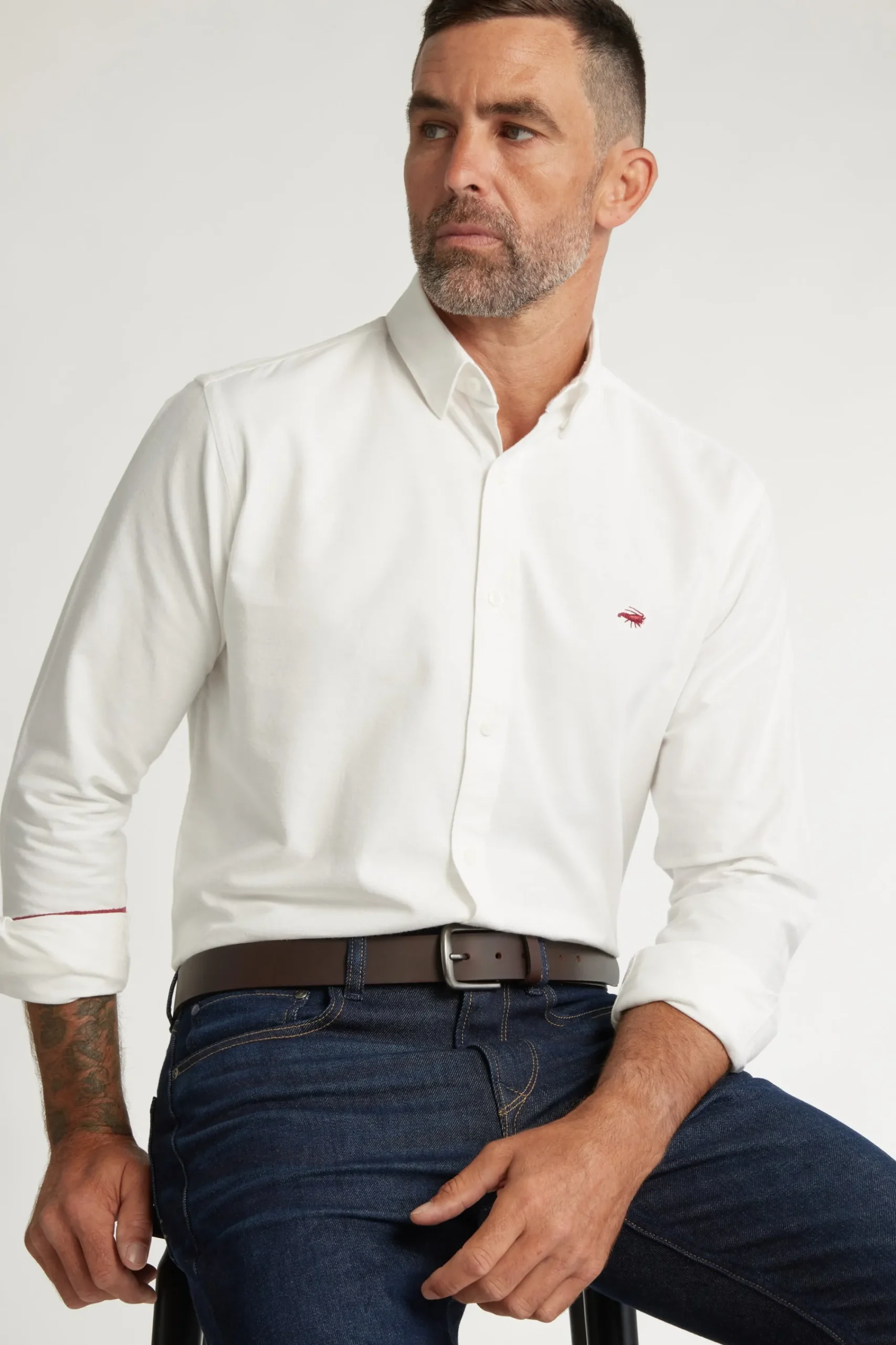 Barkers Classic Fit Shirts|Classic Fit Shirts^Maynard Oxford Shirt WHITE