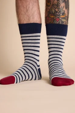 Barkers Socks|Socks^Mojave Stripe Sock STEEL