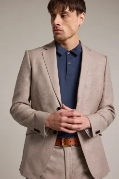 Barkers Polos|Polo Shirts^Newland Mercerised Texture Polo NAVY