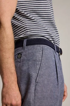 Barkers Tapered & Slim Fit Pants|Casual Pants^Newman Linen Pants BLUE