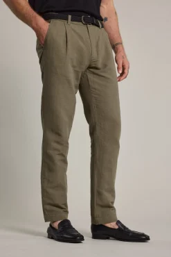 Barkers Tapered & Slim Fit Pants|Casual Pants^Newman Linen Pants KHAKI
