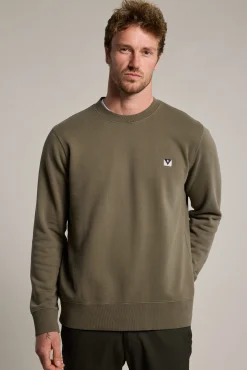 Barkers Sweatshirts & Hoodies^Newton Washed Crew WASHED KHAKI
