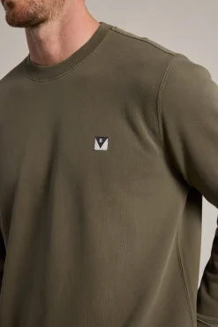 Barkers Sweatshirts & Hoodies^Newton Washed Crew WASHED KHAKI